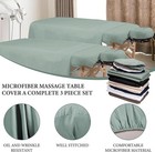 6 Sets Microfiber Massage Table Sheets Set 18-piece Includes Massage Table Cover