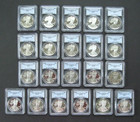 1986-2006 Consecutive Proof Silver Eagle Set All Pcgs Dcam Pr69 -  21   Coins