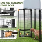 8x4x6 Ft Dog Kennel Outdoor Large Dogs Dog Enclosure Outside Dog Cage Pet House