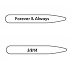 Custom Engraved Mother Of Pearl Collar Stays   Luxury Eco Friendly Gift For Men