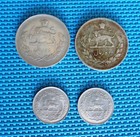 4 Middle East Reyal Coins From 50s  See Description