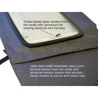Ford Mustang Window For 94-04 In Black Sailcloth Vinyl