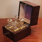 Napoleon 111  Fitted Perfume Scent Caddy Box With Four Bottles