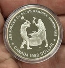 1988 Canada Silver Proof Dollar Coin  Bu Unc  3640