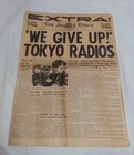 Ww2  tokyo Radios  1945 L a  Times Newspaper Eisenhower Headlines