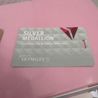Delta Air Lines Silver And Gold Medallion Luggage Tag