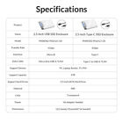Clear Usb 3 0 2 5  Inch Sata Hdd External Hard Drive Disk Enclosure Case Uasp