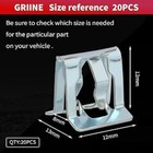 20 Pcs 15748479 Metal Grill Clips Interior Trim Clips Moulding Fastener For 1994