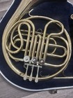 Conn Single F French Horn 3 Rotary Valves Water Key W  Case   Mouthpiece