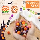 Huquary 40 Pcs 20mm Bead For Pen Rhinestone Orange purple black green Halloween