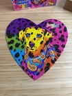 Lisa Frank Heart Shaped Puzzle By Rose Art 1992 Vintage Dog Puppy