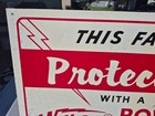 C  1970s This Farm Protected W  Winco Power Insurance Generator Metal Sign