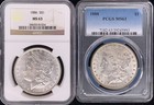 Pre 1921 Silver Morgan Dollar Ngc   Pcgs Ms63 S 1 Lot Of 1 Mix Date Coins