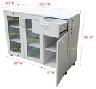 Kings Brand Furniture - Buffet Server Sideboard Kitchen Storage Cabinet  White