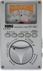 Compact 8 Octave Korg Ot-120 Chromatic Tuner For Musicians With Tilt-back Stand