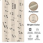 Vintage Music Sheets Dining Table Runner  Retro Musical Notes Staff Burlap 