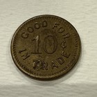 Vintage Antique Trade Stimulator Token Marked Lfg Good For 10 Cents In Trade