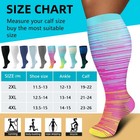 Plus Size Compression Socks 20-30 Mmhg For Men And Women Wide Calf 2xl-4x-large