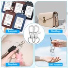 Keychain Hook Clip  50pcs Swivel Snap Lobster Claw Clasp Small Silver