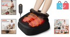 Gentle Shiatsu Foot Massager With Adjustable Heat - Ideal For Home   Office