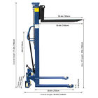 2200lbs Manual Hydraulic Pallet Stacker 63  Lift Fixed Legs Warehouse Handling