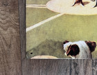  dogs Love Baseball  Vintage Tin Poster Wall Decor 11x16