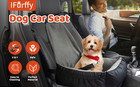 Dog Car Seat  Pet Car Seat With Storage Bag And Clip-on Safety Leash  Washable C