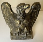 Vtg Colonial Virginia Brass 1776 Eagle Bookends Bicentennial Usa Heavy - 1972