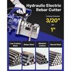 Electric Rebar Cutter 1700w Portable Hydraulic 110v Easy To Carry Stainless Box