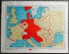 Rare 1945 Atlas Map World War Ii Central Europe   The Far East W  Occupied Areas