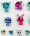Littlest Pet Shop Lps Lot Of 15 Figures     Glitter  Mini  Animals     Auth  Hasbro