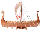 Drakkar Dragon Viking Longship Wooden Ship Model Boat 25  Assembled Sailboat New