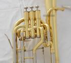 High Grade Gold Alto Horn Eb Keys 3 Piston Tuning Slide Trigger With Case