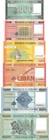 Lebanon Set 1000  5000  10000  20000  50000  100000 Livres  Unc  6 Note Set