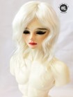 1 3 1 4 Short Curly Style Centre-parting Mohair Silk Wig Fit Bjd Doll Hairs