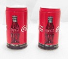 Coke Can Salt And Pepper Shakers Tin Metal 4    2010 Coca-cola