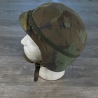    usgi Pasgt Ballistic Helmet M81 Woodland Camo Cover   Cat Eye Band