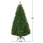 5ft Pre-lit Artificial Christmas Tree Decor Hinged W  150 Led Lights   Stand