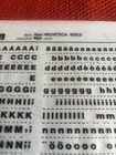 Four Letraset Instant Lettering Transfer Letters  14  16  18pt Helvetica Bold  1