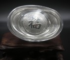 Fine S999 Silver Ingots Hollow Luck     Dragon Phoenix Pattern Decoration 50g Gift