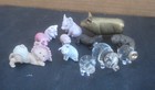 Vintage Mixed Lot Of 12 Tiny Miniature Pig Figurines Old Collection