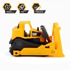 Cat Construction Fleet 10  Yellow Bulldozer Working Blade Free-rolling Wheels