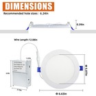 12-pack Smart Rgb Recessed Light 6 Inch ultra-thin Canless Led Downlight 1320lm