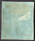 Trinidad 1855 Sc   1 S g   8 Brick Red Imperf On Blued Paper
