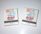 Vintage Pay Less Drug Store Matchbook 2 Matches Advertising Diamond Portland