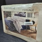 Vintage Cannon Monticello No Iron Percale Twin Sheet Set 50 50 Cotton Polyester