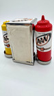 2004 A w Restaurants Miniature Tabletop Diner Caddy Set Napkins Ketchup Mustard