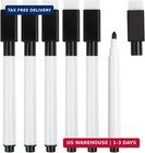 20 Pcs Black Magnetic Dry Erase Markers With Eraser Cap  Mini White Board Marker