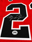 Michael Jordan Signed Autographed Chicago Bulls Red Jersey Aca Certified 