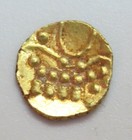 17th - 18th Century Gold India Travancore Indian State Fanam Coin Fr -732